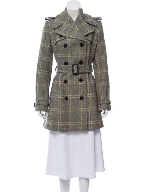 burberry womens wool coats|burberry plaid wool coat women.